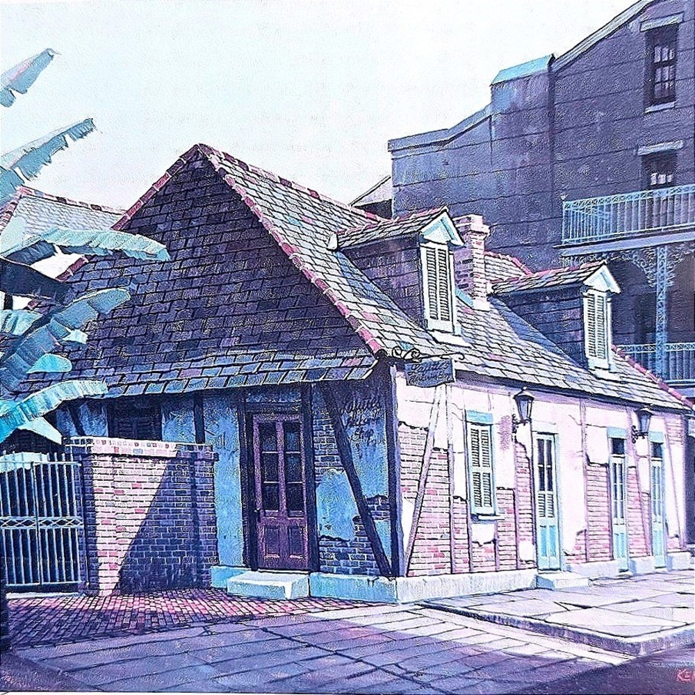 Vintage 1979 James L. Kendrick III Signed Lithograph "Lafitte's Blacksmith Shop" - Picture 2 of 13